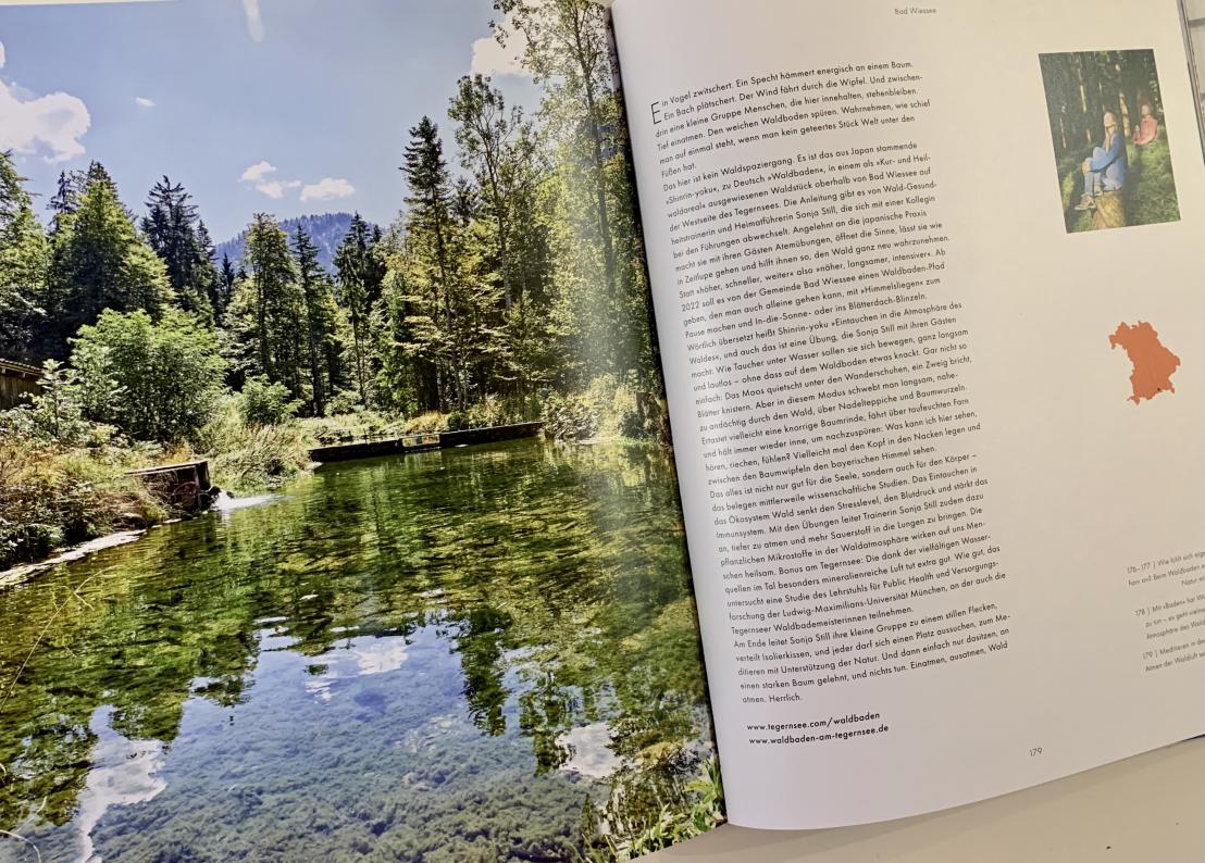 Aufgeschlagenen Seiten im Bayern-Buch